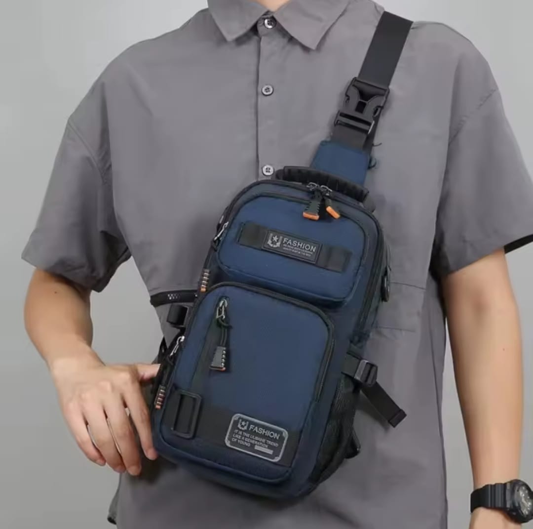 Sling Crossbody Shoulder Bag – Adjustable Strap with Multiple Pockets for Everyday Convenience