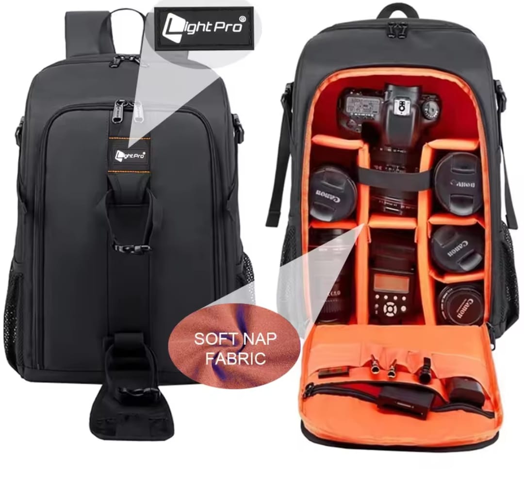 Professional Camera Backpack – Waterproof, High-Capacity DSLR Bag with Tripod Holder