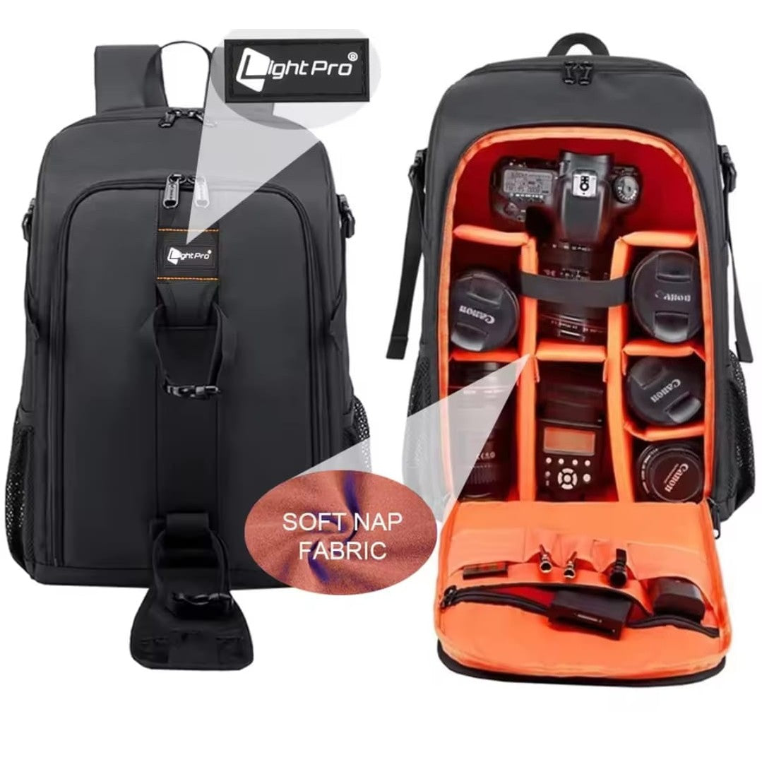 Professional Camera Backpack – Waterproof, High-Capacity DSLR Bag with Tripod Holder