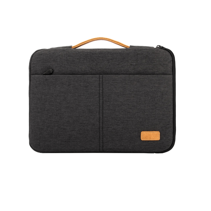 Classic Water-Resistant Laptop Sleeve with Extra Pockets – Slim & Protective Design