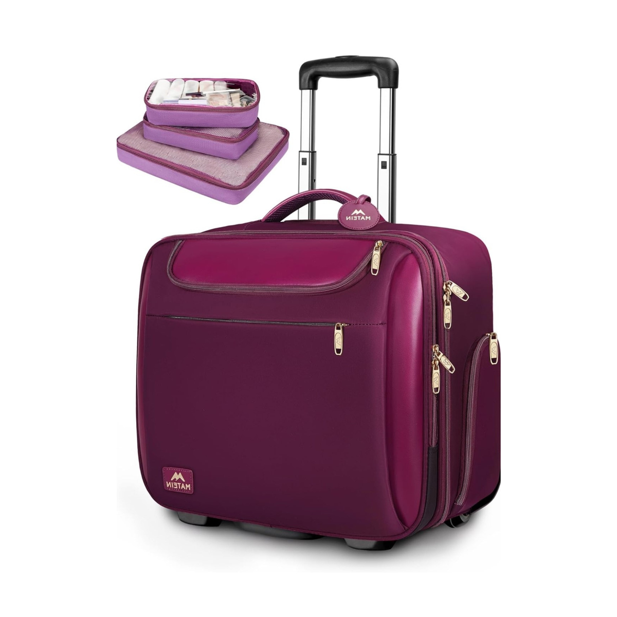 Business Laptop Trolley 17-Inch Laptop Trolley Water-Resistant, Anti-Theft & Spacious