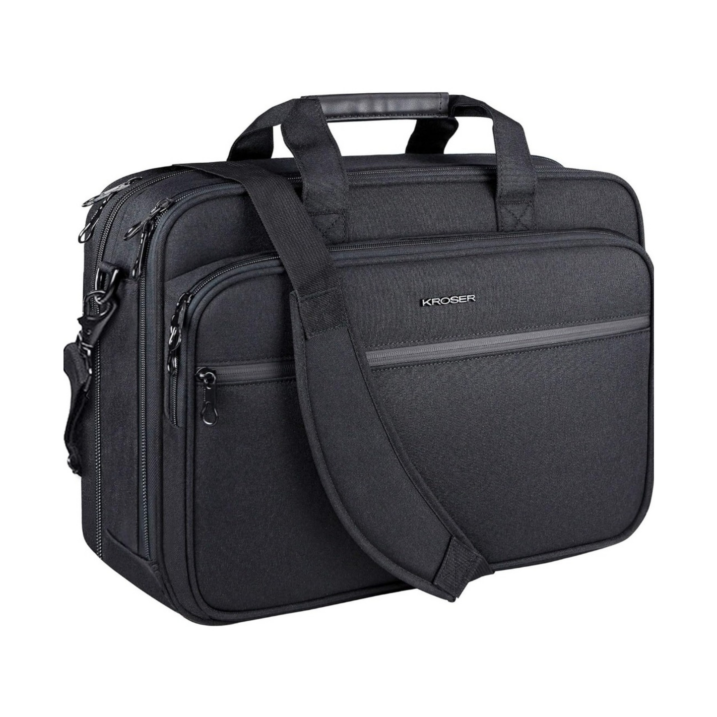 Business Laptop Briefcase - 17 Inch - Water-Resistant - Expandable & RFID Protected