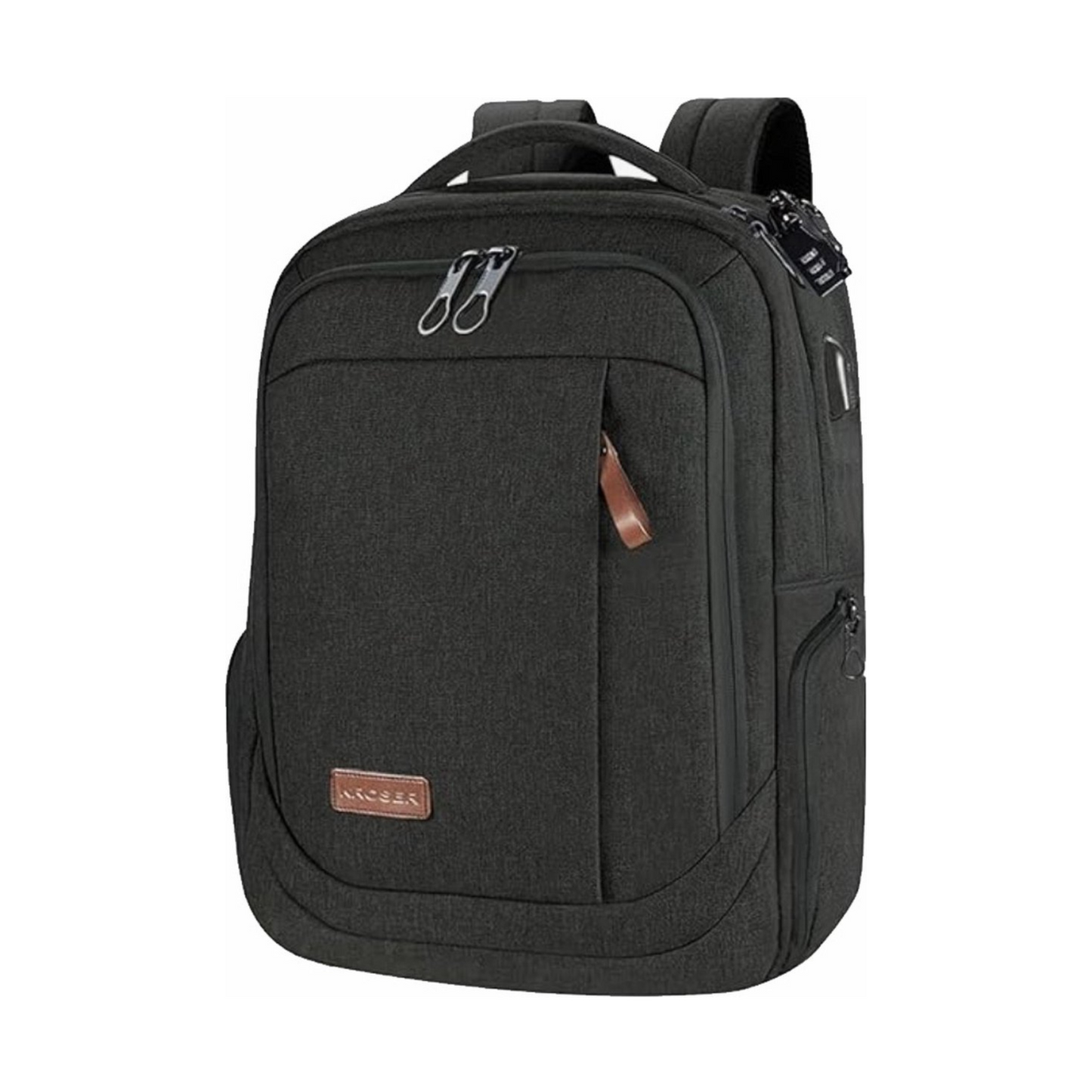 Laptop Backpack 17-Inch – Lightweight, Water-Resistant - USB Port & RFID Pockets – Unisex