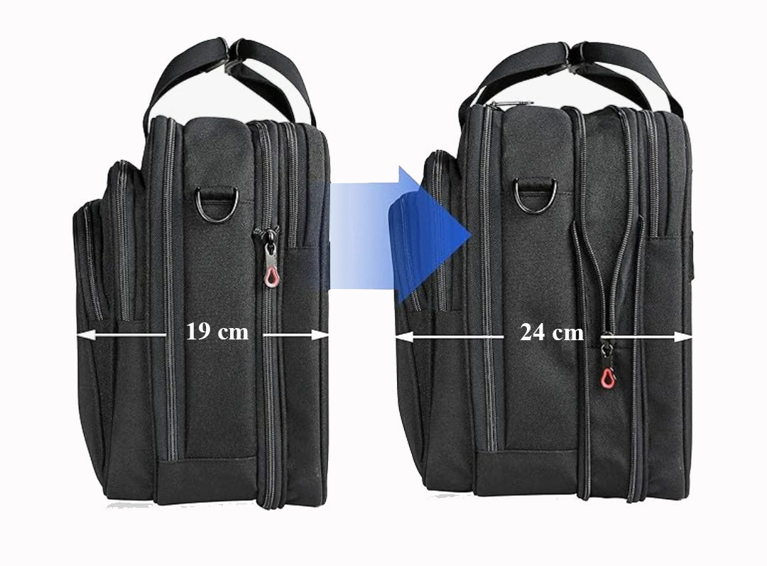 Kroser Business Laptop Briefcase Water Resistant - 17 Inch - RFID Safe - Lightweight & Expandable