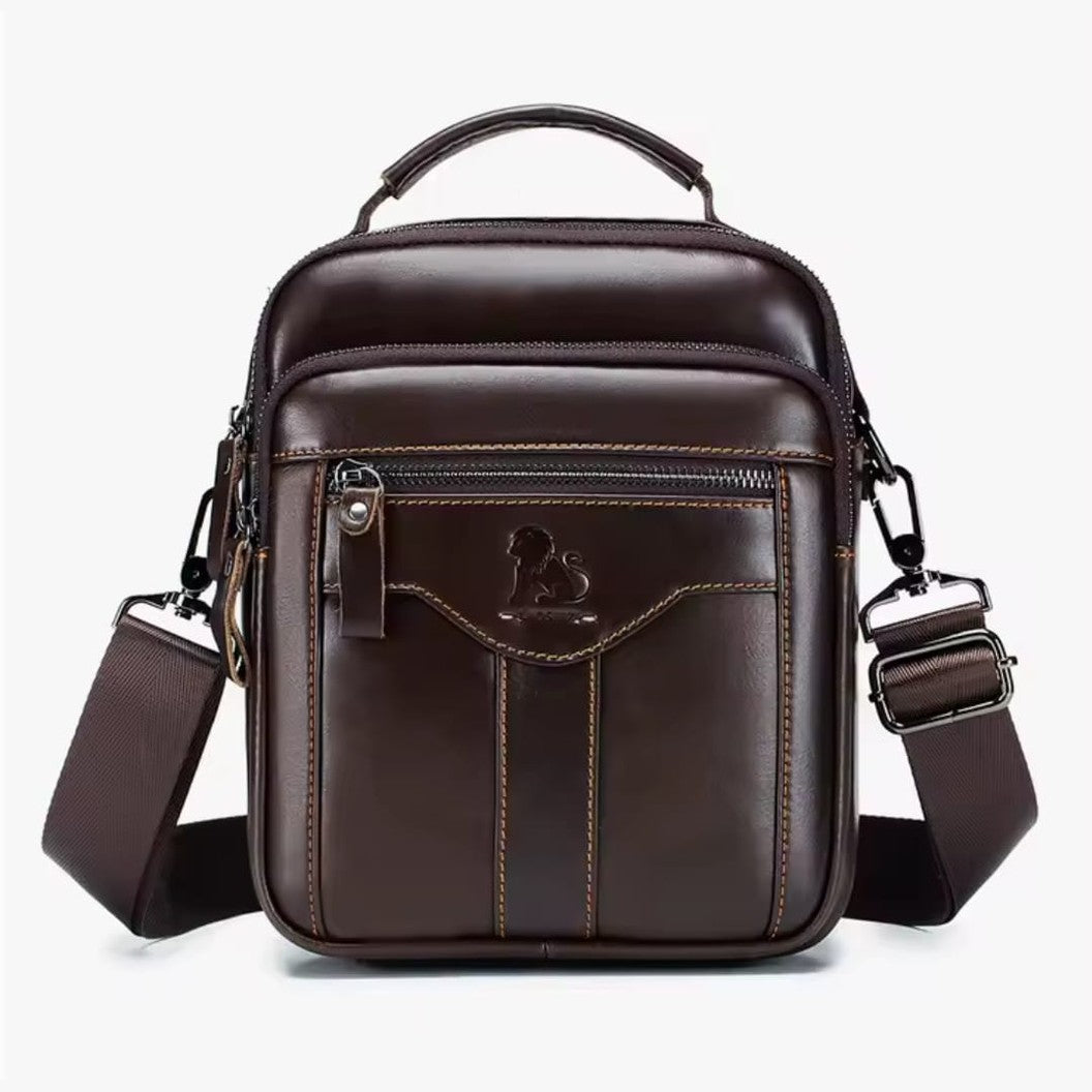 Crossbody Shoulder Bag – Sleek Urban Leather & Functional with Multi-Pocket for Everyday Use