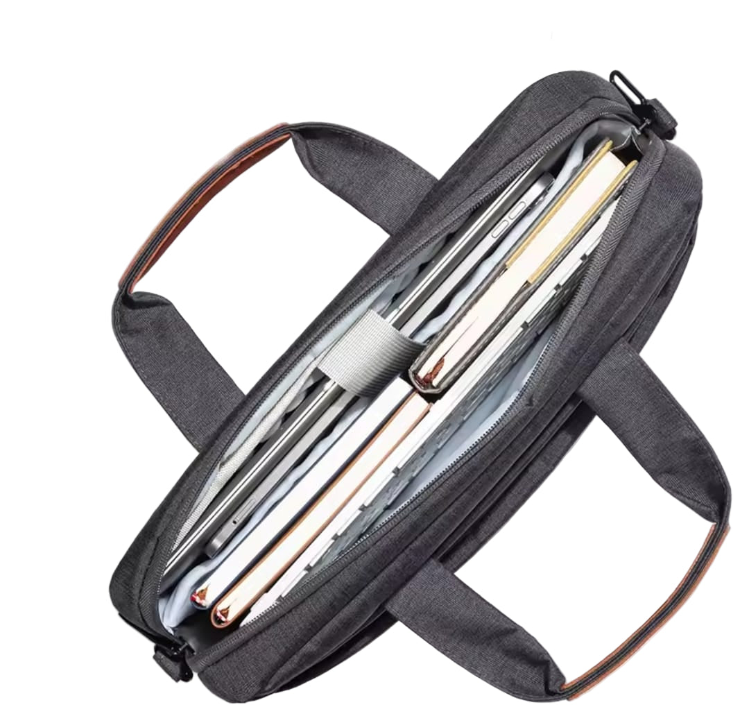 Laptop Bag with 5-Sided Padded Compartment – Water-Resistant, Multi-Pocket Design for Easy Travel