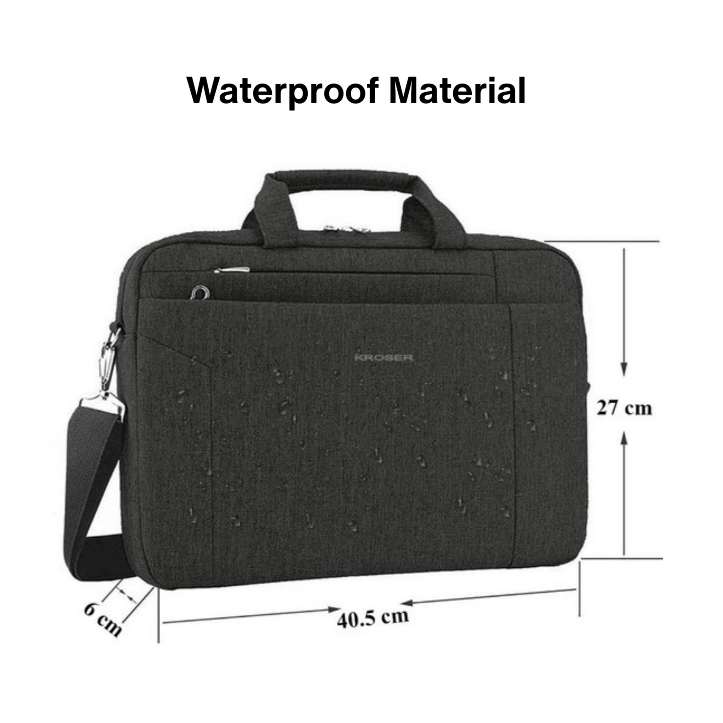 Laptop Briefcase 15.6-Inch – Expandable, Waterproof & RFID Safe – Lightweight