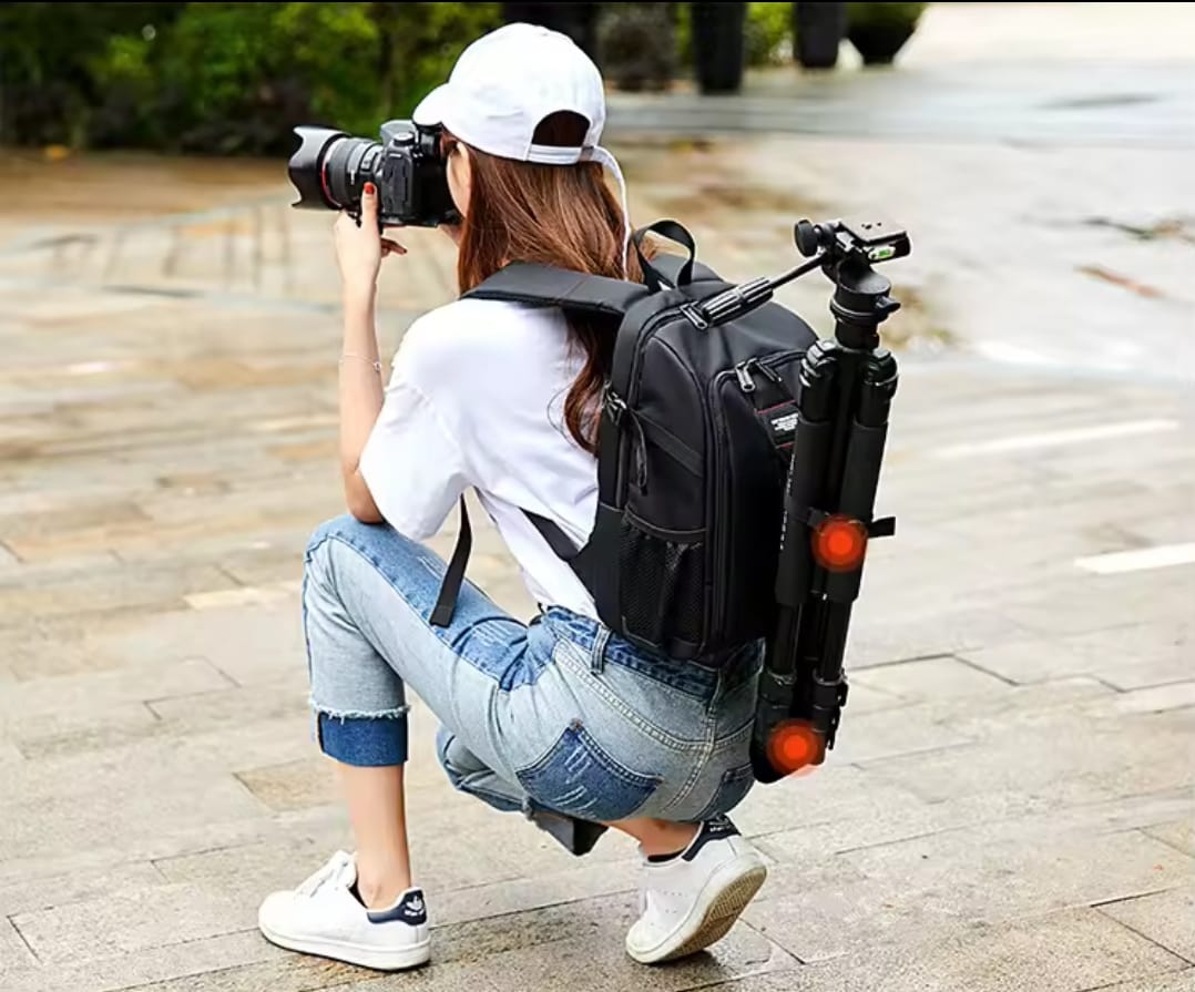Professional Camera Backpack – Waterproof, High-Capacity DSLR Bag with Tripod Holder