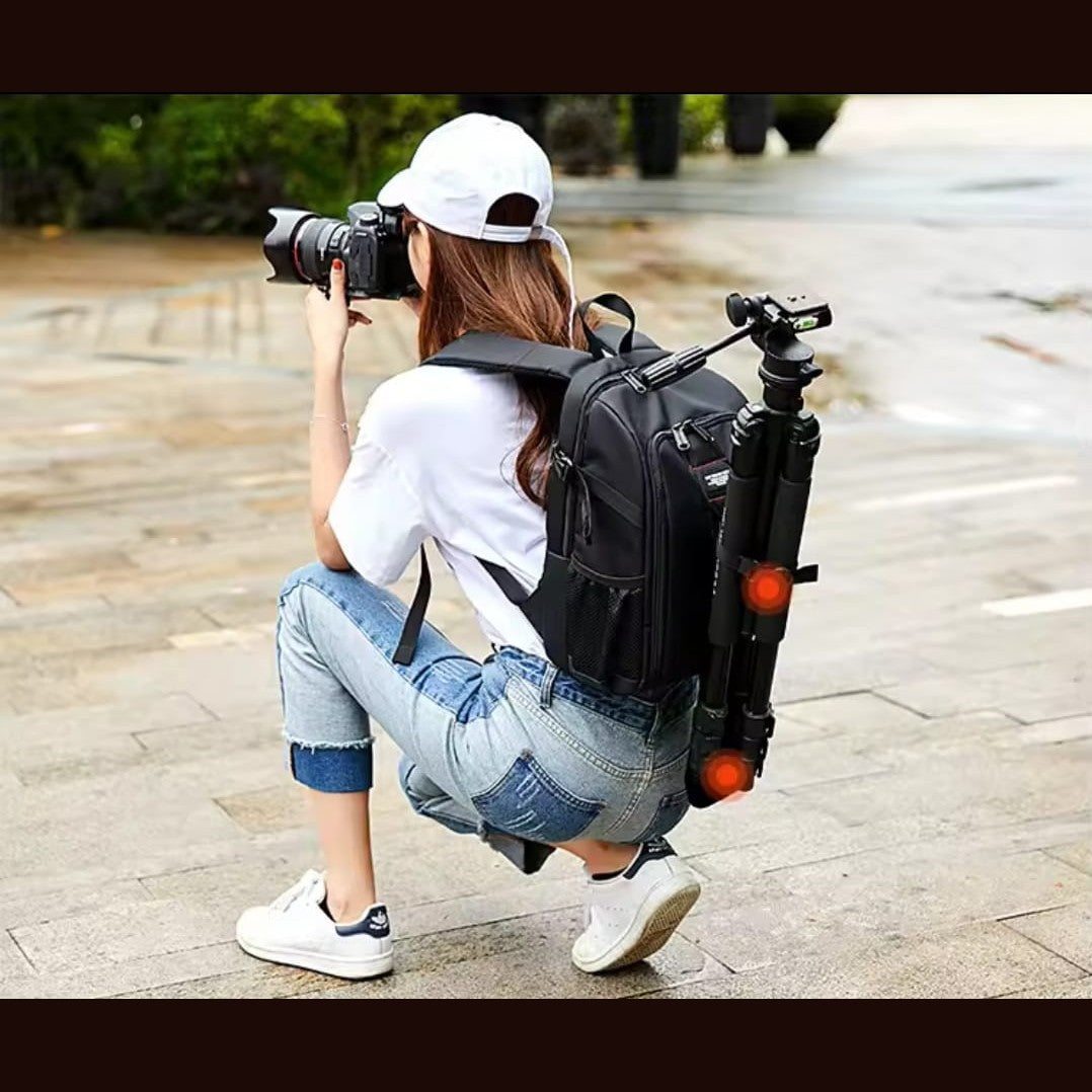 Professional Camera Backpack – Waterproof, High-Capacity DSLR Bag with Tripod Holder