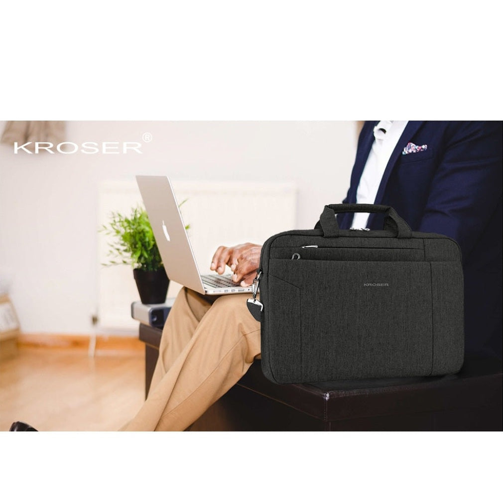 Laptop Briefcase 15.6-Inch – Expandable, Waterproof & RFID Safe – Lightweight - KangarCase