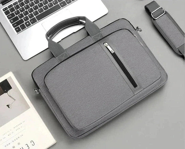 Laptop Sleeve & Shoulder Bag – Extra Foam Protection, Luggage Belt, and Water-Resistant Design – Fits MacBook, ASUS, Lenovo, Dell & Huawei