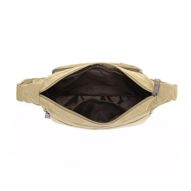 Vintage Crossbody Bag – Stylish Multi-Pockets Shoulder Bag for Men & Women – Casual & Functional Design