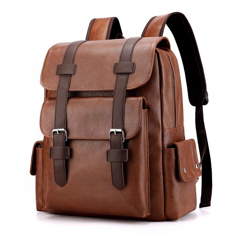 Vintage Backpack Messenger Bag with Buckle Closure – Timeless & Versatile Design