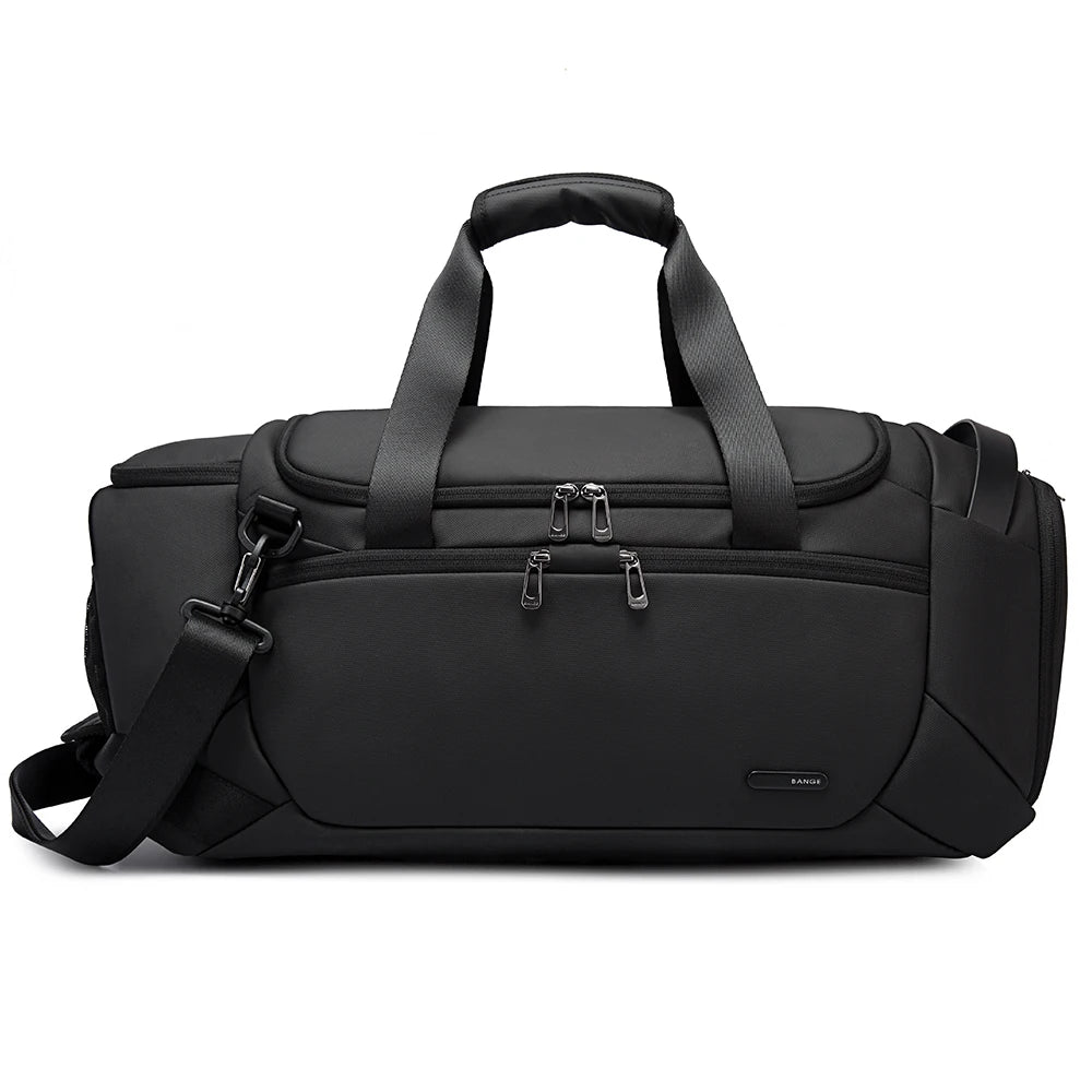 Men’s Sports Duffel Bag – Water-Resistant Gym Bag with Dry/Wet Separation & Extra Side Shoe Compartment – Ideal for Travel & Fitness