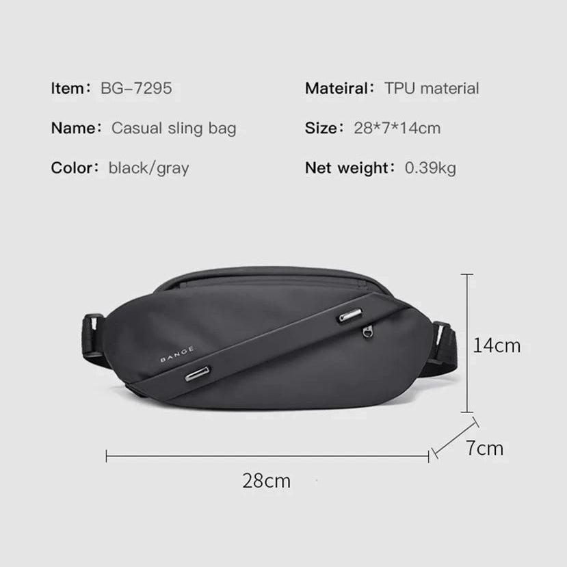 Waterproof Crossbody Shoulder Bag – Multifunction Design with Multiple Pockets