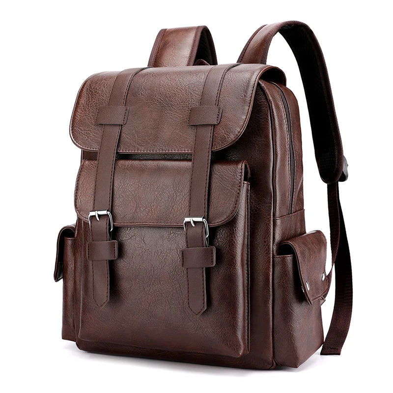 Vintage Backpack Messenger Bag with Buckle Closure – Timeless & Versatile Design