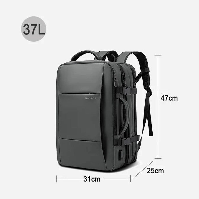 Expandable 37L Travel Backpack – Lightweight, Water-Resistant & Multi-Compartment Design
