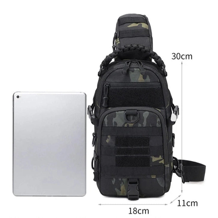 Tactical Sling Crossbody Bag – Durable Outdoor Shoulder Pack for Hiking, Cycling, Climbing & Fishing – Adjustable Strap & Multiple Pockets