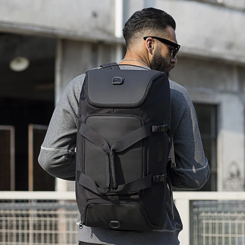 Large Sports Gym Duffel Bag – Backpack Combination with Multiple Pockets