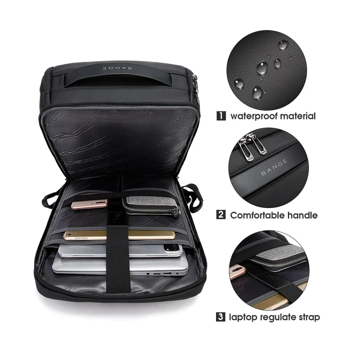 Business Laptop Backpack - 17 Inch - USB port - Sleek & Structured Design