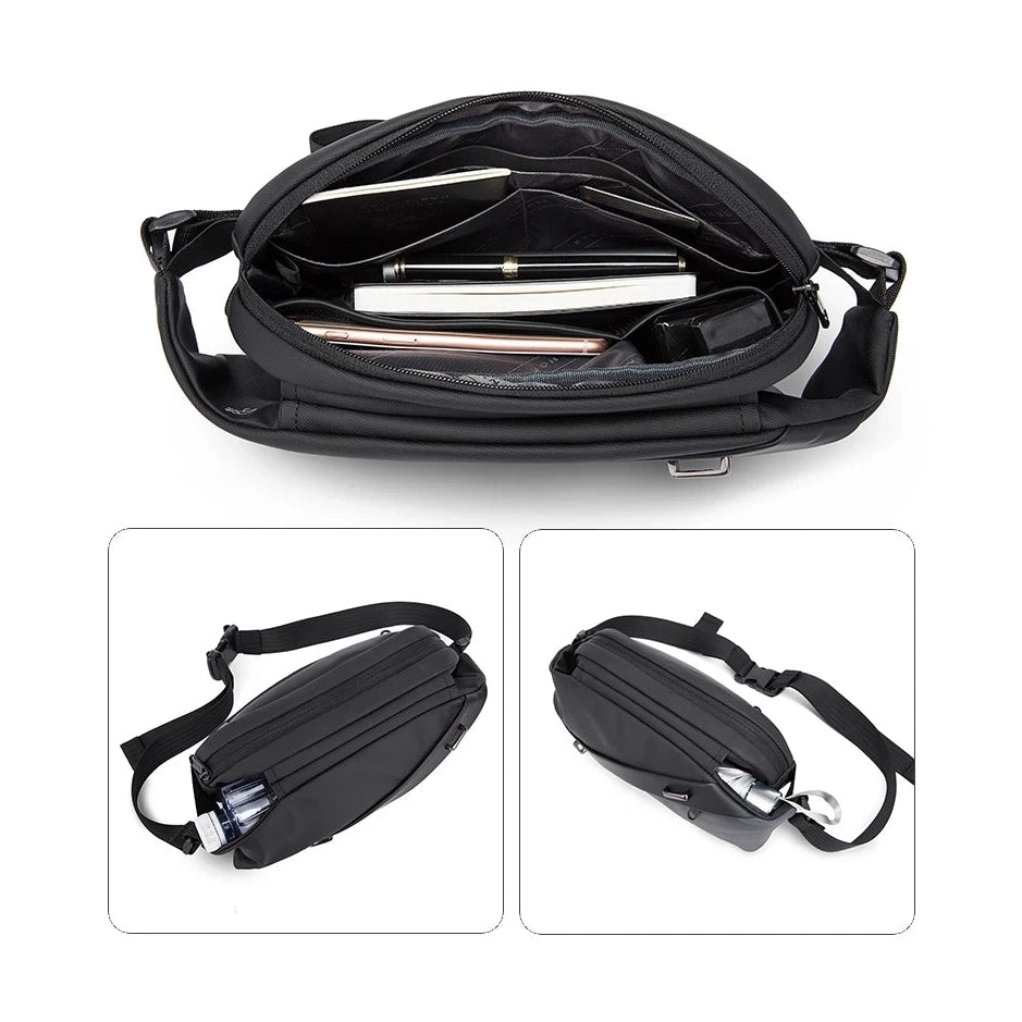 Waterproof Crossbody Shoulder Bag – Multifunction Design with Multiple Pockets