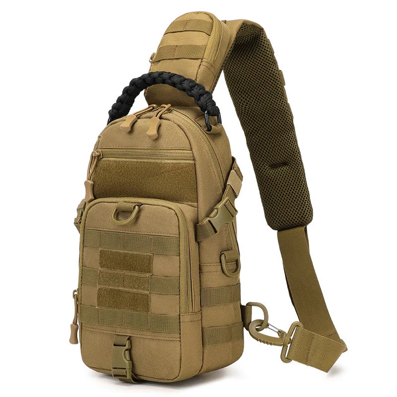 Tactical Sling Crossbody Bag – Durable Outdoor Shoulder Pack for Hiking, Cycling, Climbing & Fishing – Adjustable Strap & Multiple Pockets