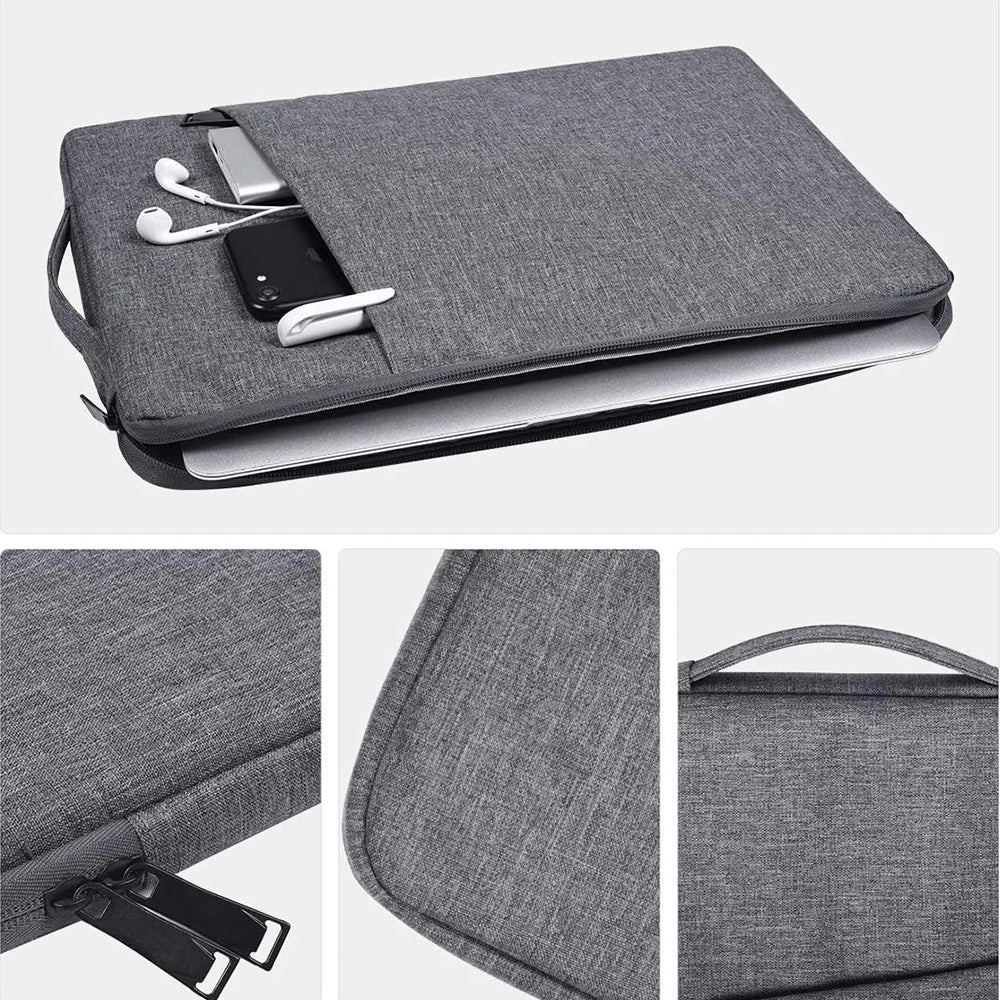 Easy Travel 15 Inch Laptop Sleeve Extra Front Pocket - Lightweight & Practical Design