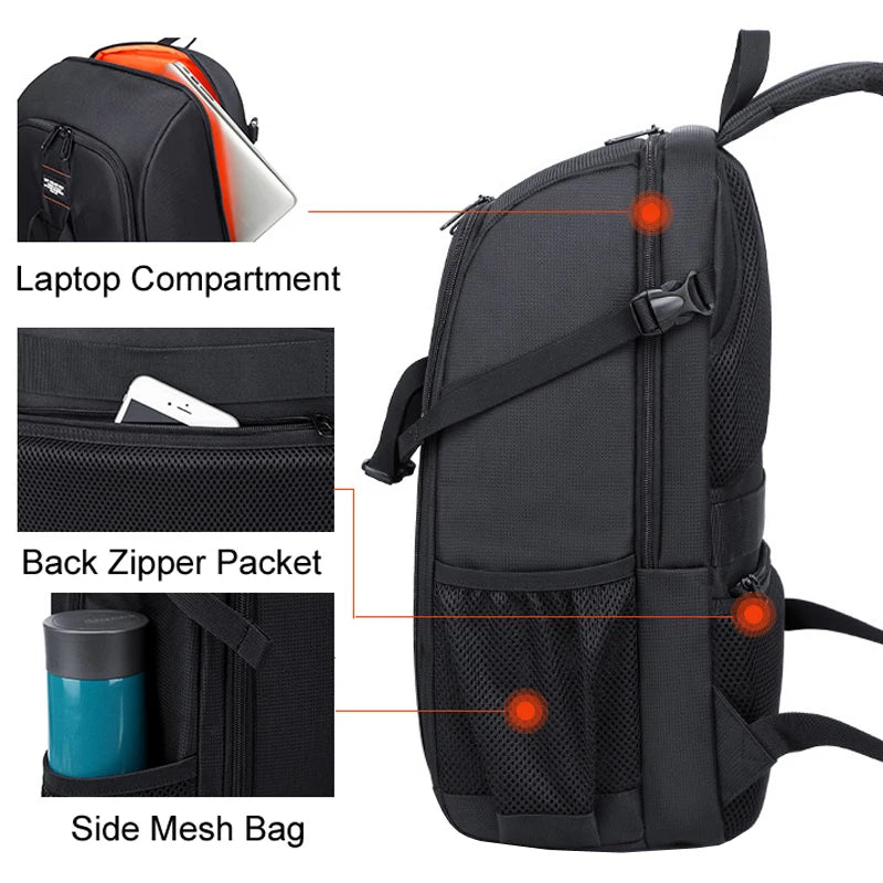 Professional Camera Backpack – Waterproof, High-Capacity DSLR Bag with Tripod Holder