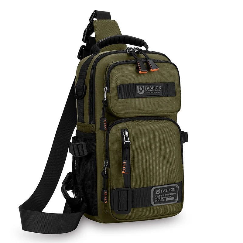 Sling Crossbody Shoulder Bag – Adjustable Strap with Multiple Pockets for Everyday Convenience
