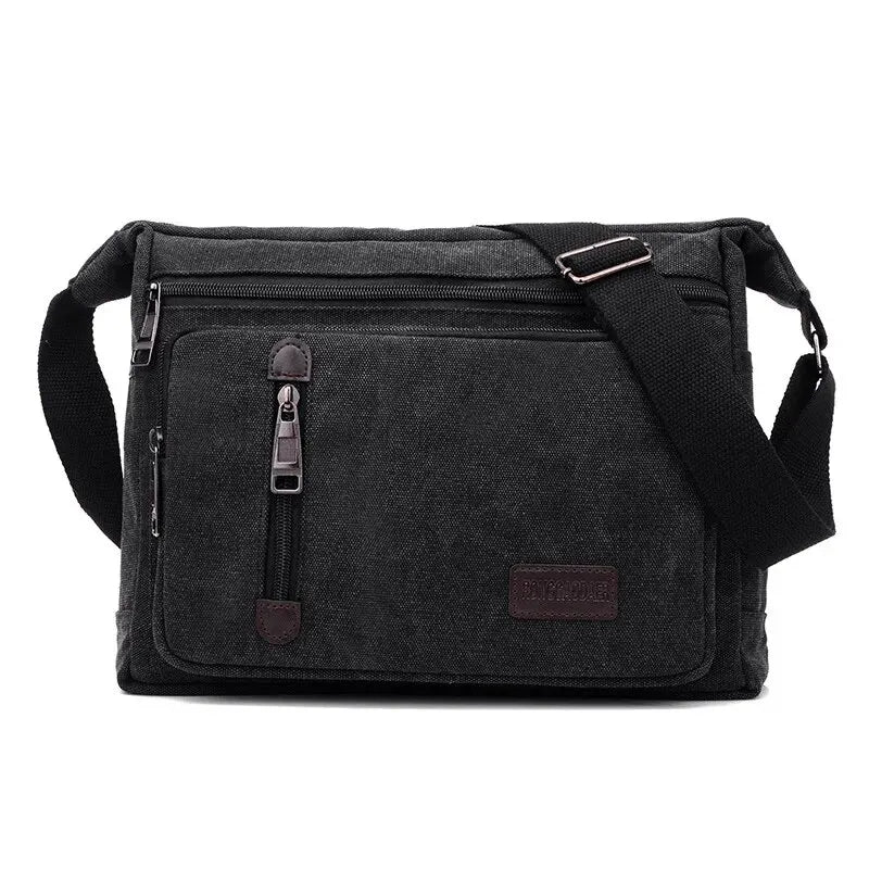 Vintage Crossbody Bag – Stylish Multi-Pockets Shoulder Bag for Men & Women – Casual & Functional Design