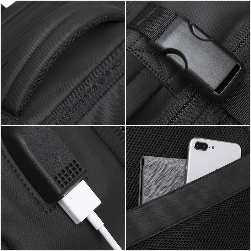 Travel Backpack - 45L - USB Port Water-Resistant - 17 Inch Laptop Compartment