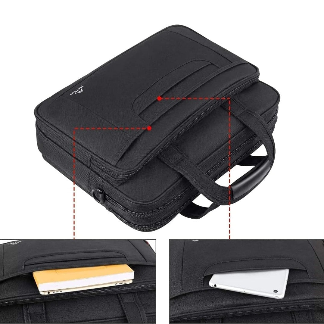 Business Laptop Briefcase 17-Inch Water-Resistant, Anti-Theft, and Foam-Protected