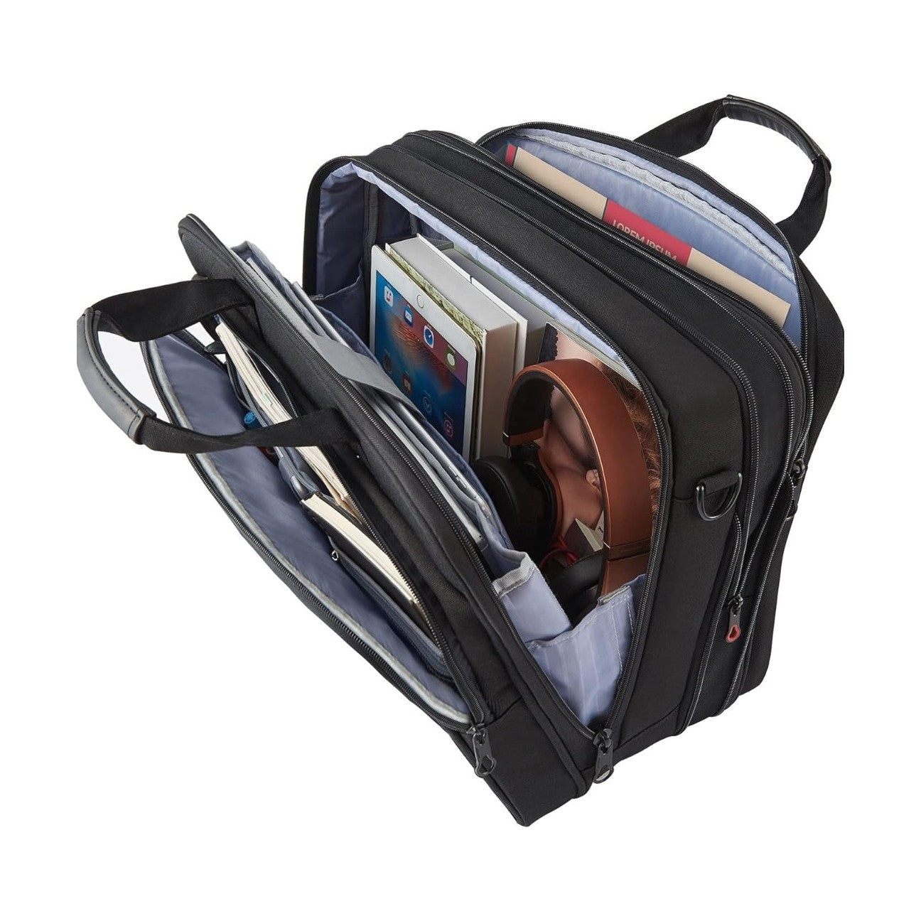 Business Laptop Briefcase - 17 Inch - Water-Resistant - Expandable & RFID Protected