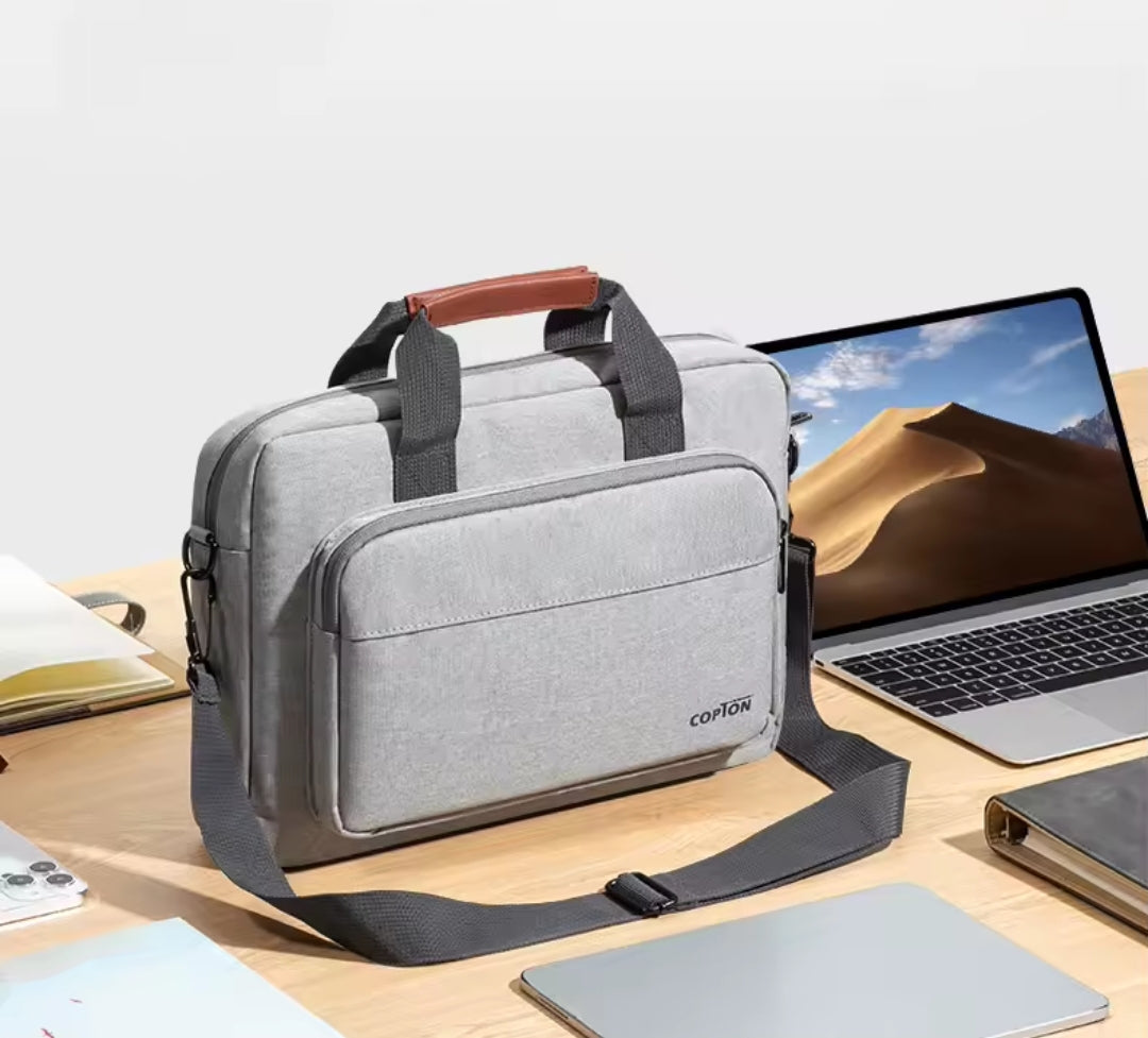 Laptop Bag with 5-Sided Padded Compartment – Water-Resistant, Multi-Pocket Design for Easy Travel