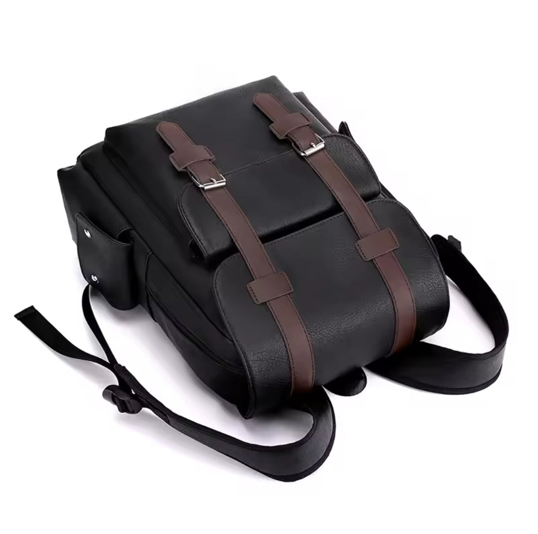 Vintage Backpack Messenger Bag with Buckle Closure – Timeless & Versatile Design