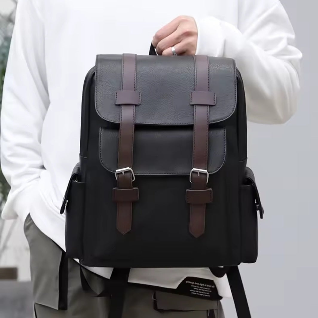 Vintage Backpack Messenger Bag with Buckle Closure – Timeless & Versatile Design