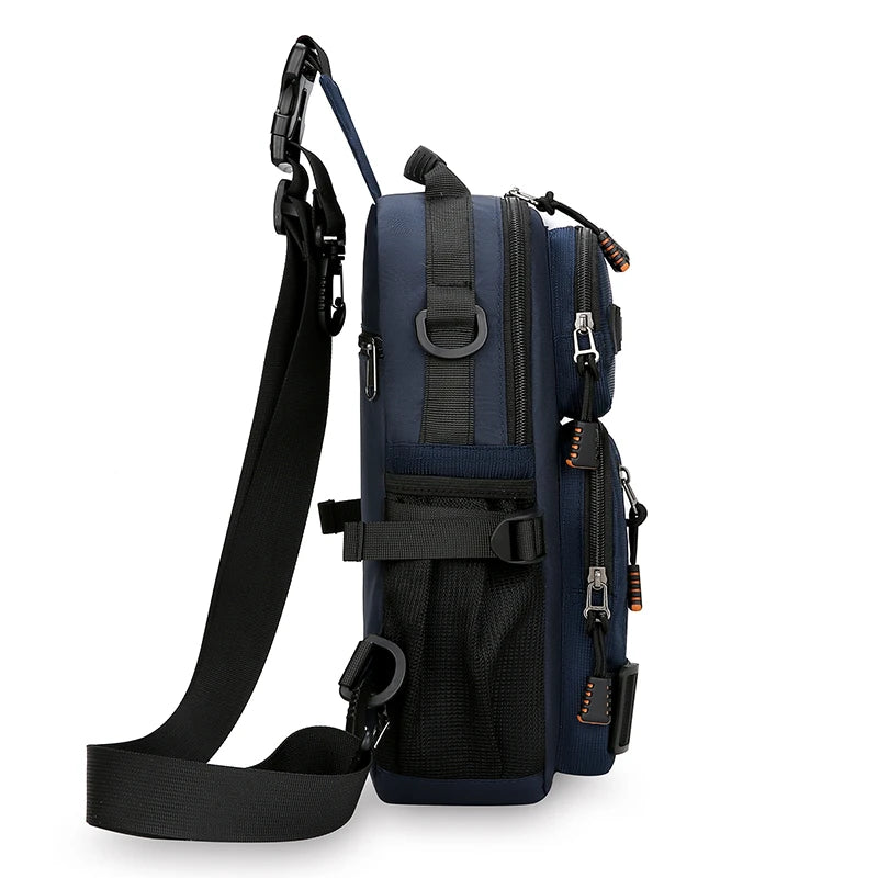 Sling Crossbody Shoulder Bag – Adjustable Strap with Multiple Pockets for Everyday Convenience