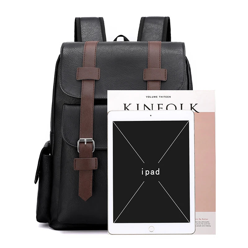 Vintage Backpack Messenger Bag with Buckle Closure – Timeless & Versatile Design