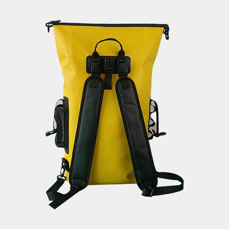 Fully Waterproof Rolltop Backpack with Front & Side Pockets – Boating, Kayaking & Cycling