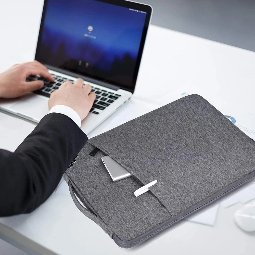 Easy Travel 15 Inch Laptop Sleeve Extra Front Pocket - Lightweight & Practical Design