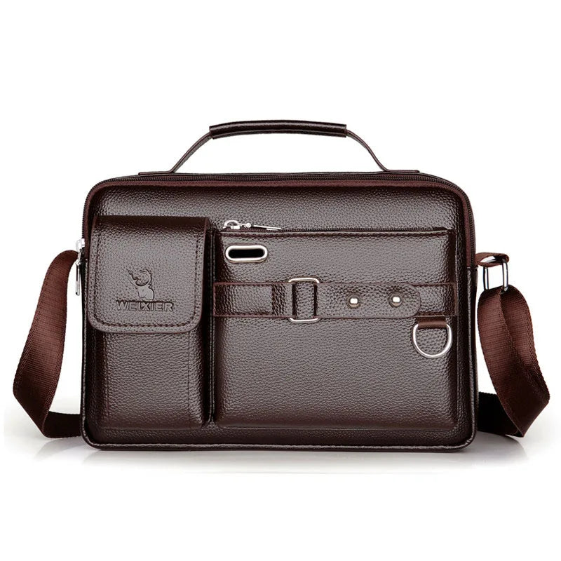 Men’s Business Shoulder Bag – Crossbody Travel Messenger Bag with Multiple Pockets