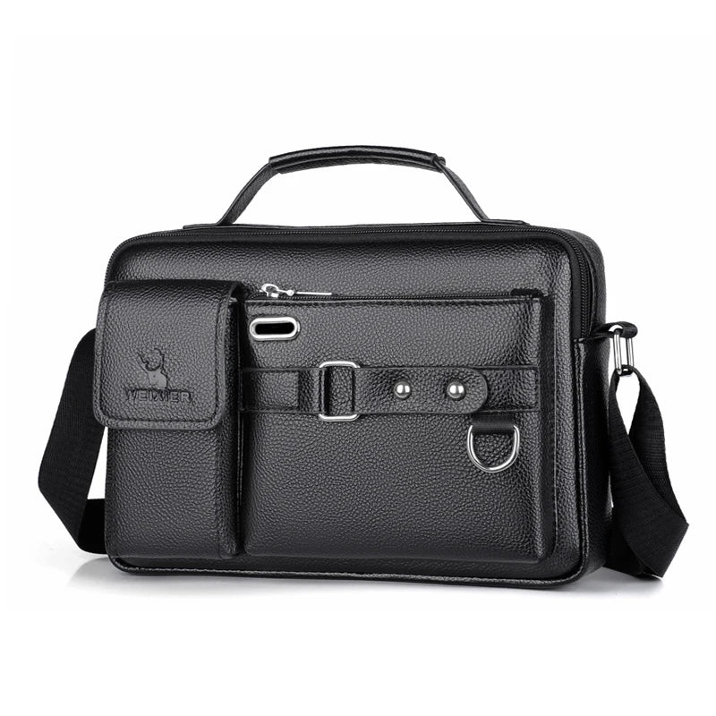Men’s Business Shoulder Bag – Crossbody Travel Messenger Bag with Multiple Pockets