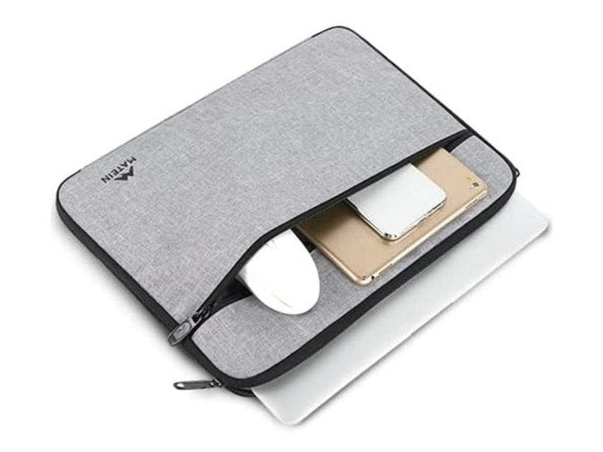 Laptop Sleeve 14-Inch - Water Resistant & Stylish with Soft Lining – Fits MacBook Air/Pro – Grey