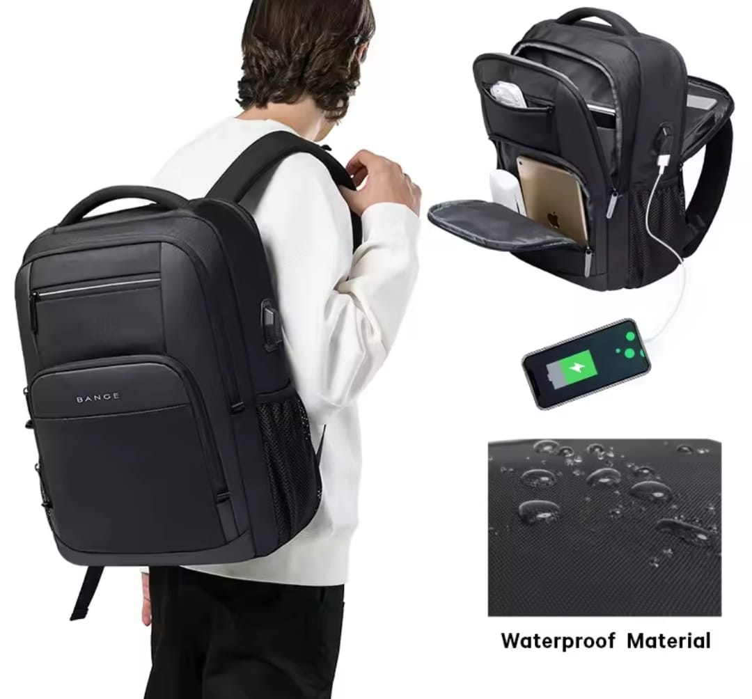 Laptop Backpack – 17 Inch Water-Resistant - USB Port - Anti Theft Durable & Compact Design