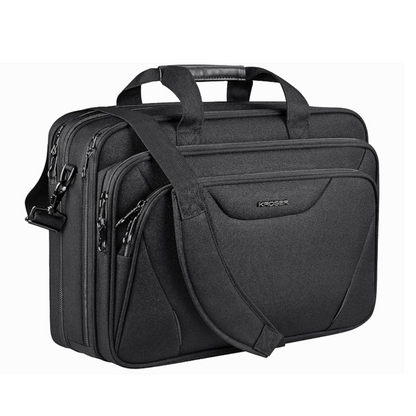 Kroser 17-Inch Laptop Briefcase Water Resistant - RFID Safe - Lightweight & Expandable