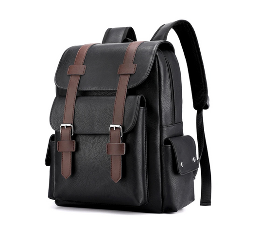 Vintage Backpack Messenger Bag with Buckle Closure – Timeless & Versatile Design