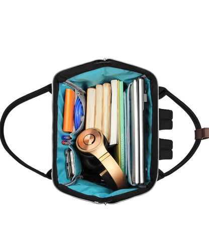 Kroser 15.6-Inch Laptop Bag Lightweight, Water-Resistant Shoulder Backpack with USB Port – Unisex, Black