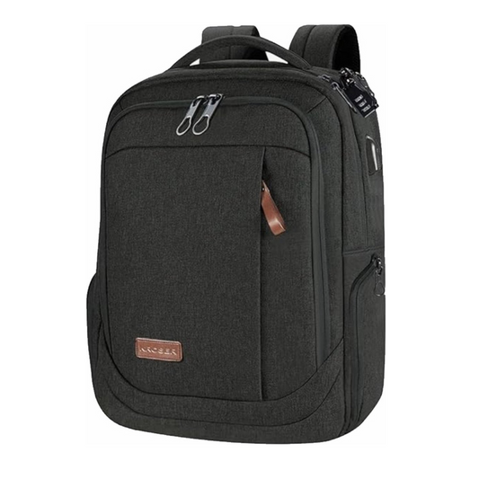 Kroser 17-Inch Laptop Backpack – Lightweight, Water-Resistant - USB Port & RFID Pockets – Unisex