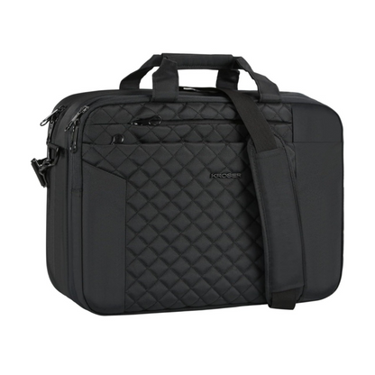 Kroser 17-Inch  Quilted  Laptop Shoulder Bag - Water Resistant - RFID-Protected Lightweight - Stylish - Men & Women