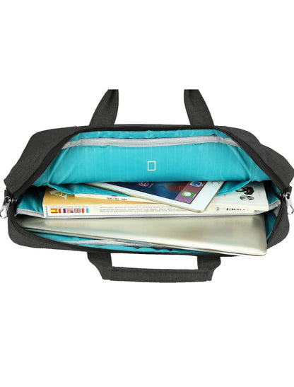 Kroser 15.6-Inch Laptop Briefcase – Expandable, Water-Resistant & RFID Safe – Lightweight Business Bag – Black